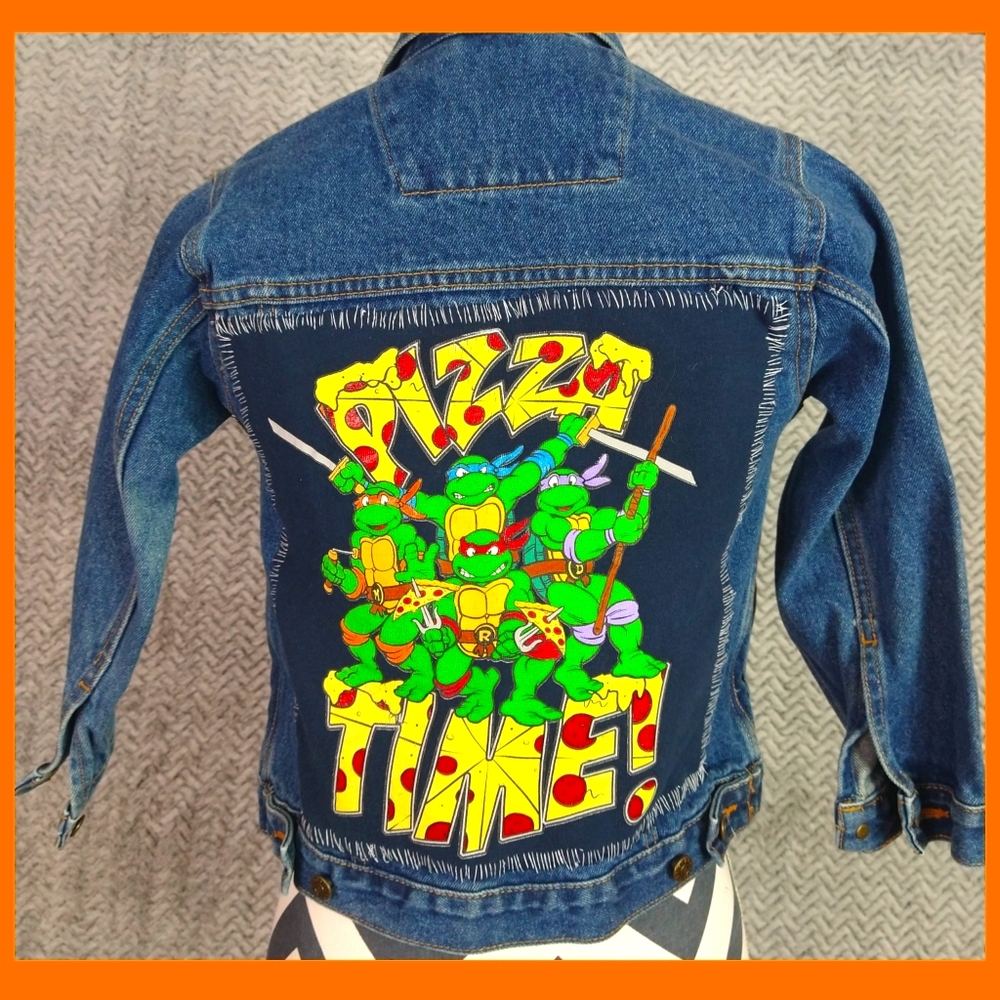 Teenage mutant ninja turtles denim jeans jacket
